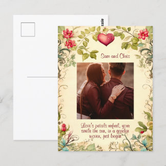  TUIN LIJST GEPERSONALISEERD LOVE QUOTE BRIEFKAART