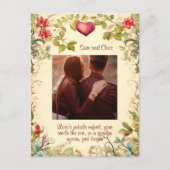  TUIN LIJST GEPERSONALISEERD LOVE QUOTE BRIEFKAART (Voorkant)
