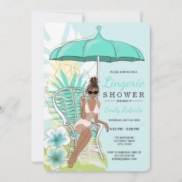 Tuin lingerie bruiloft Afrikaans Amerikaanse bruid Kaart