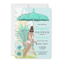 Tuin lingerie douche Bruine bruid