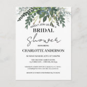 Tuin Loof Natuur Groen Blauw Bruiloft Briefkaart (Voorkant)