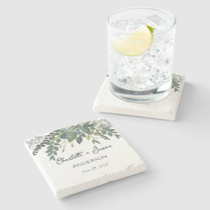 Tuin Loof Natuur Groene Beplanting Stenen Onderzetter