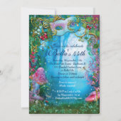 Tuin Masquerade Verjaardagsfeestuitnodigingen Kaart (Achterkant)