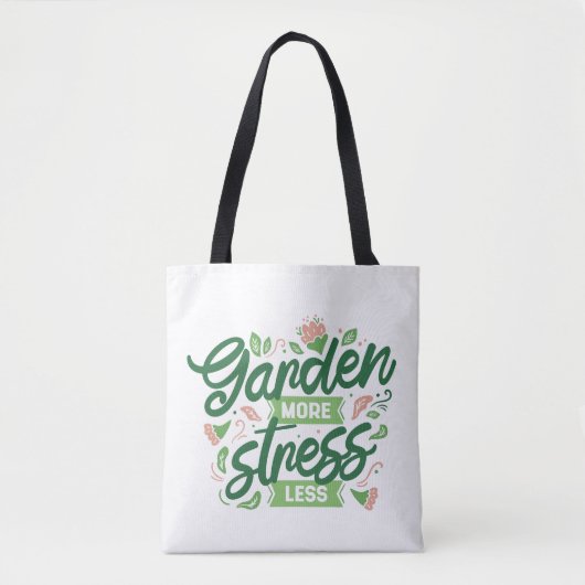 Tuin Meer Stress Minder Tote Bag (Voorkant)