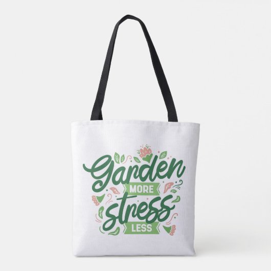 Tuin Meer Stress Minder Tote Bag (Achterkant)