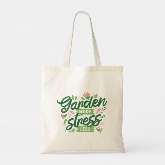 Tuin Meer Stress Minder Tote Bag (Achterkant)