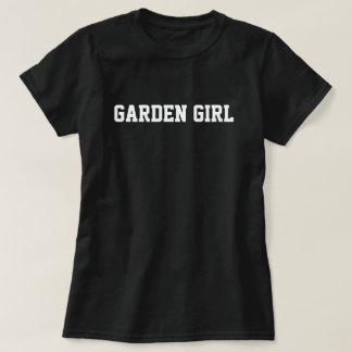 Tuin Meisje Typografie T-shirt