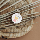 Tuin met de quote 'Liefde groeit hier' Sleutelhanger