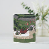 Tuin met dolfijnen briefkaart (Staand voorkant)