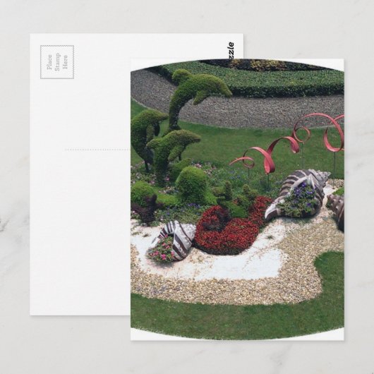 Tuin met dolfijnen briefkaart (Voorkant / Achterkant)