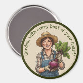 Tuin met elke slag van je hart magneet (Voorkant / Achterkant)