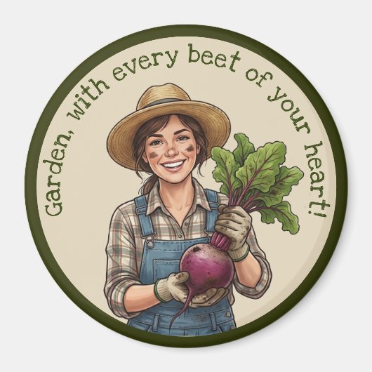 Tuin met elke slag van je hart magneet (Voorkant)