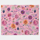 Tuin met Grilleg Bloei Fleece Deken (Voorkant (Horizontaal))