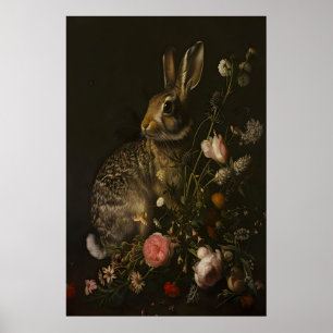 Tuin met konijnen Donkere Academie, Donkere Botani Poster