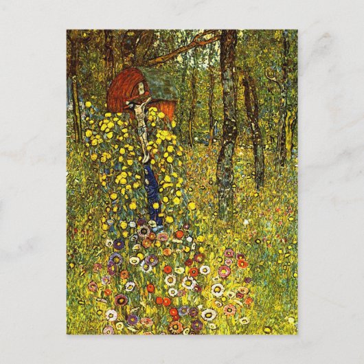 Tuin met kruisiging door Gustav Klimt Briefkaart (Voorkant)
