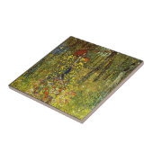 Tuin met kruisiging door Gustav Klimt Tegeltje (Zijkant)