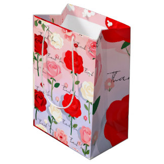 Tuin met Ouderwetse Rozen - Inpakpapier Medium Cadeauzakje