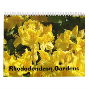 Tuin met Rododendron agenda's Fotografie natuur Kalender