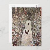 Tuin met Roosters Cute Briefkaart (Voorkant / Achterkant)