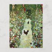 Tuin met Roosters Gustav Klimt Briefkaart (Voorkant)