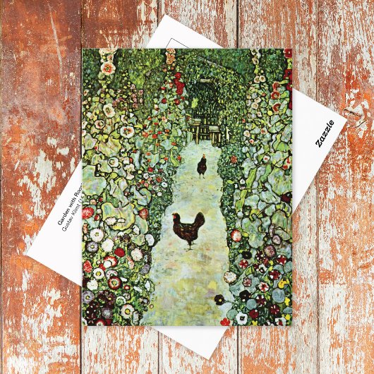 Tuin met Roosters Gustav Klimt Briefkaart