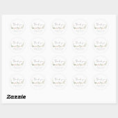 Tuin met wilde bloemen bloem sticker Bedankt (Vel)