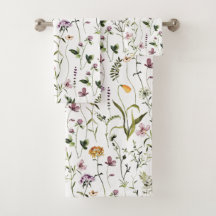 Tuin met wilde bloemen bloempatroon 