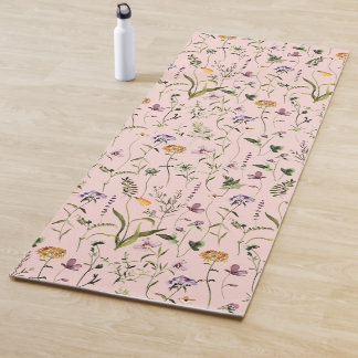 Tuin met wilde bloemen bloempatroon  yogamat