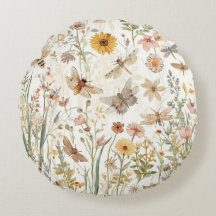 Tuin met wilde bloemen botanische vlinders bloem