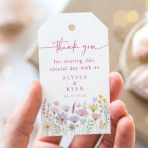 Tuin met wilde bloemen bruiloft bedankje cadeau