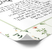 Tuin met wilde bloemen Late Night Luiers Poster (Hoek)