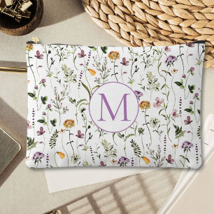 Tuin met wilde bloemen patroon op maat gemaakte mo etui