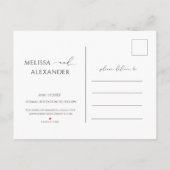 Tuin met wilde bloemen Save The Date Uitnodiging Briefkaart (Achterkant)