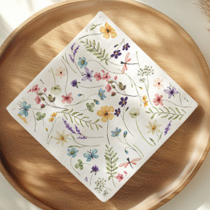 Tuin met wilde vlinder baby shower servet