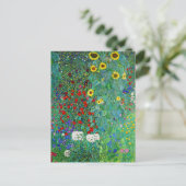 Tuin met Zonnebloemen Gustav Klimt Briefkaart (Staand voorkant)