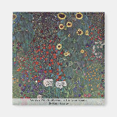 Tuin met zonnebloemen op het platteland magneet (Voorkant)