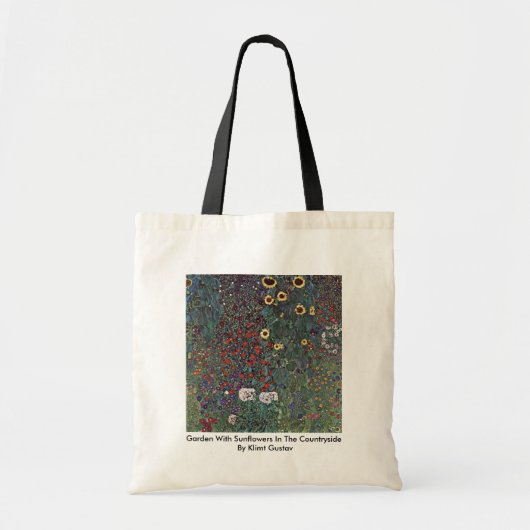 Tuin met zonnebloemen op het platteland tote bag (Voorkant)