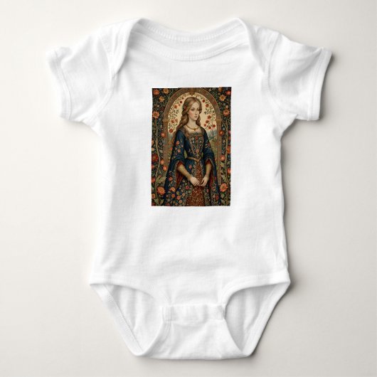 Tuin, middeleeuwse illustratie/renaissance romper (Voorkant)