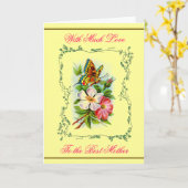 Tuin Moederdag Kaart (Gele Bloem)