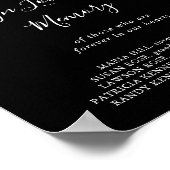 Tuin Multicolor Wildflower in Loving Memory Sign Poster (Hoek)