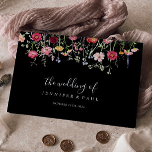 Tuin Multicolor Wildflower Wedding Gastenboek