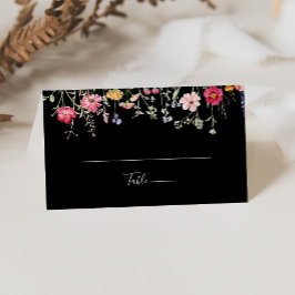 Tuin Multicolor Wildflower Wedding Place Card Plaatskaartje