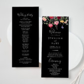 Tuin Multicolor Wildflower Wedding Programma Programmakaart