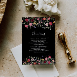 Tuin Multicolor Wildflower Wedding Routebeschrijvi Informatiekaartje