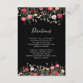 Tuin Multicolor Wildflower Wedding Routebeschrijvi Informatiekaartje (Voorkant)