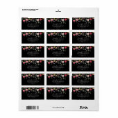 Tuin Multicolor Wildflower Wedding RSVP Adres Etiket (Full Sheet)