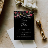 Tuin Multicolor Wildflower Wedding Save The Date
