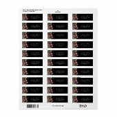 Tuin Multikleurig Wildbloem Retouradres Label (Full Sheet)