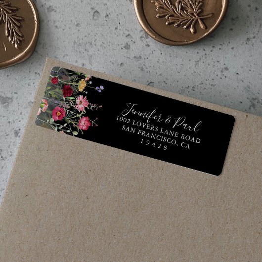 Tuin Multikleurig Wildbloem Retouradres Label