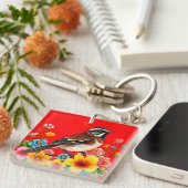 🐦 Tuin Mus Charm Cadeau 🐦 Sleutelhanger (Voorkant Rechts)